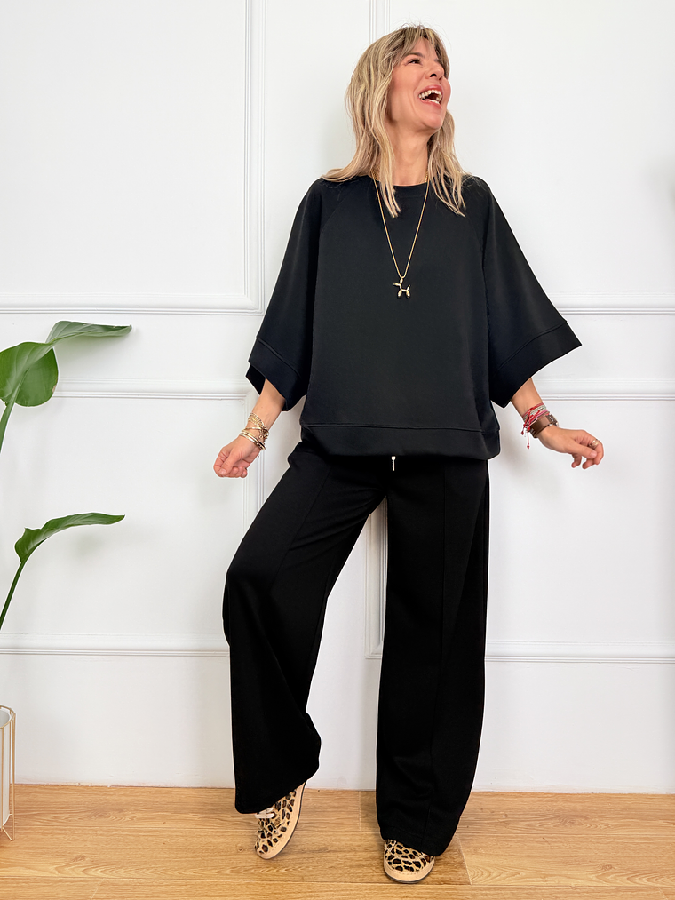 Velour Blouse 3512 Black 3