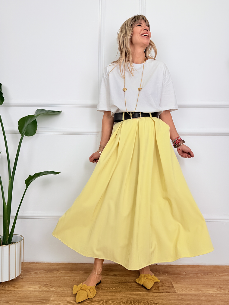 Simple Her Skirt Yellow 81299  1