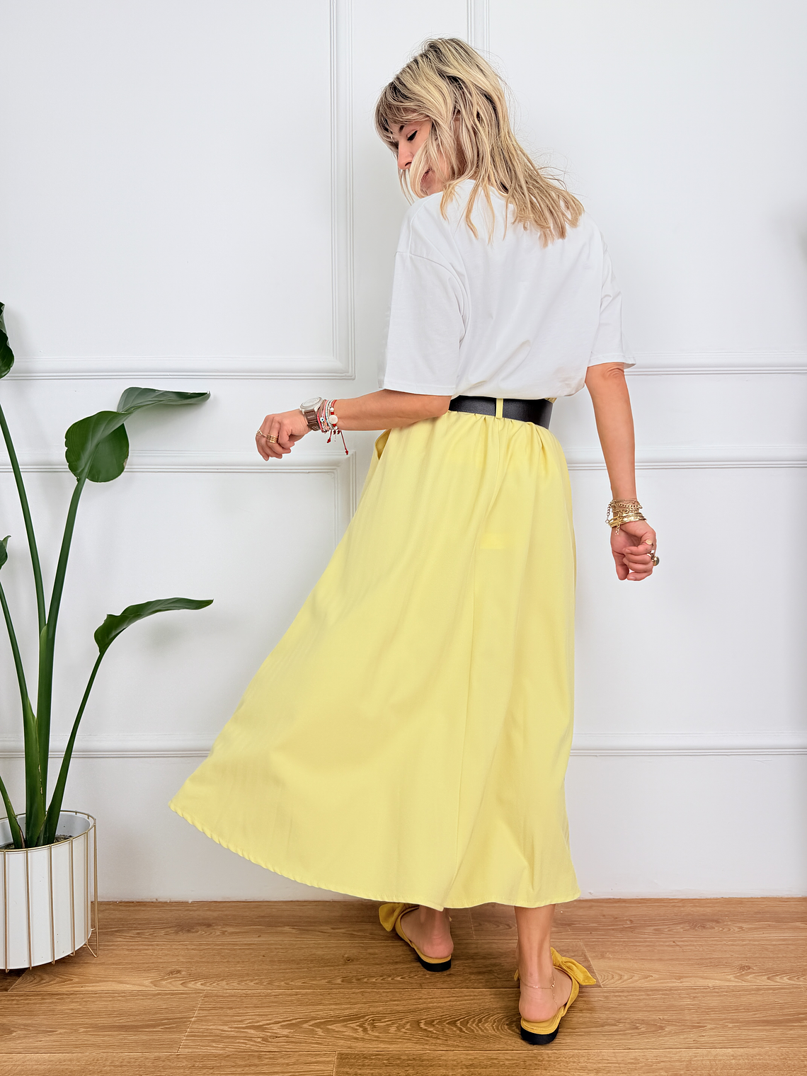 Simple Her Skirt Yellow 81299  3