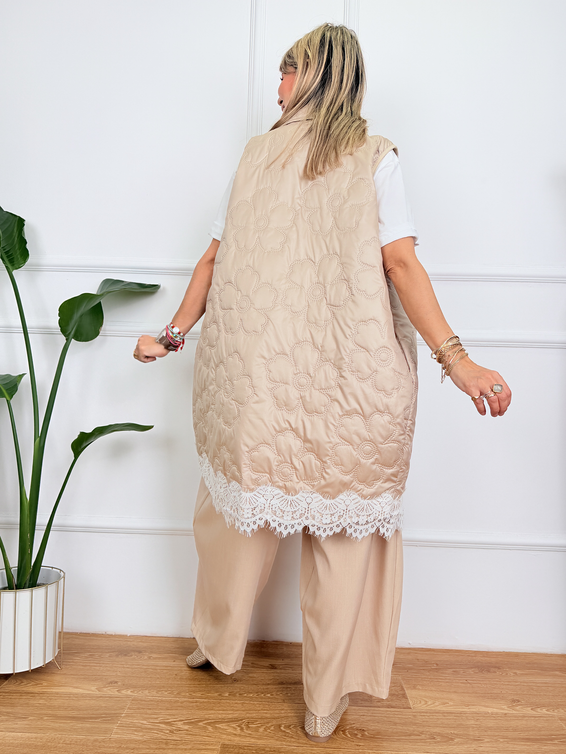 Happy Petals Jacket 51966 Βeige 4