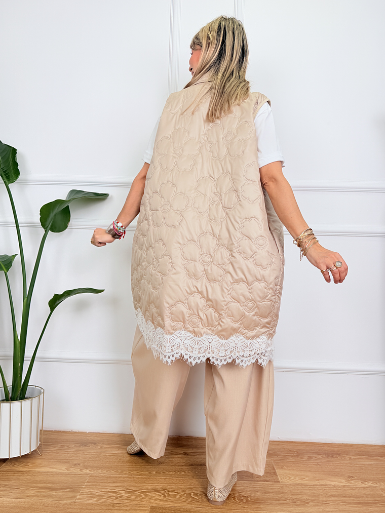 Happy Petals Jacket 51966 Βeige 4