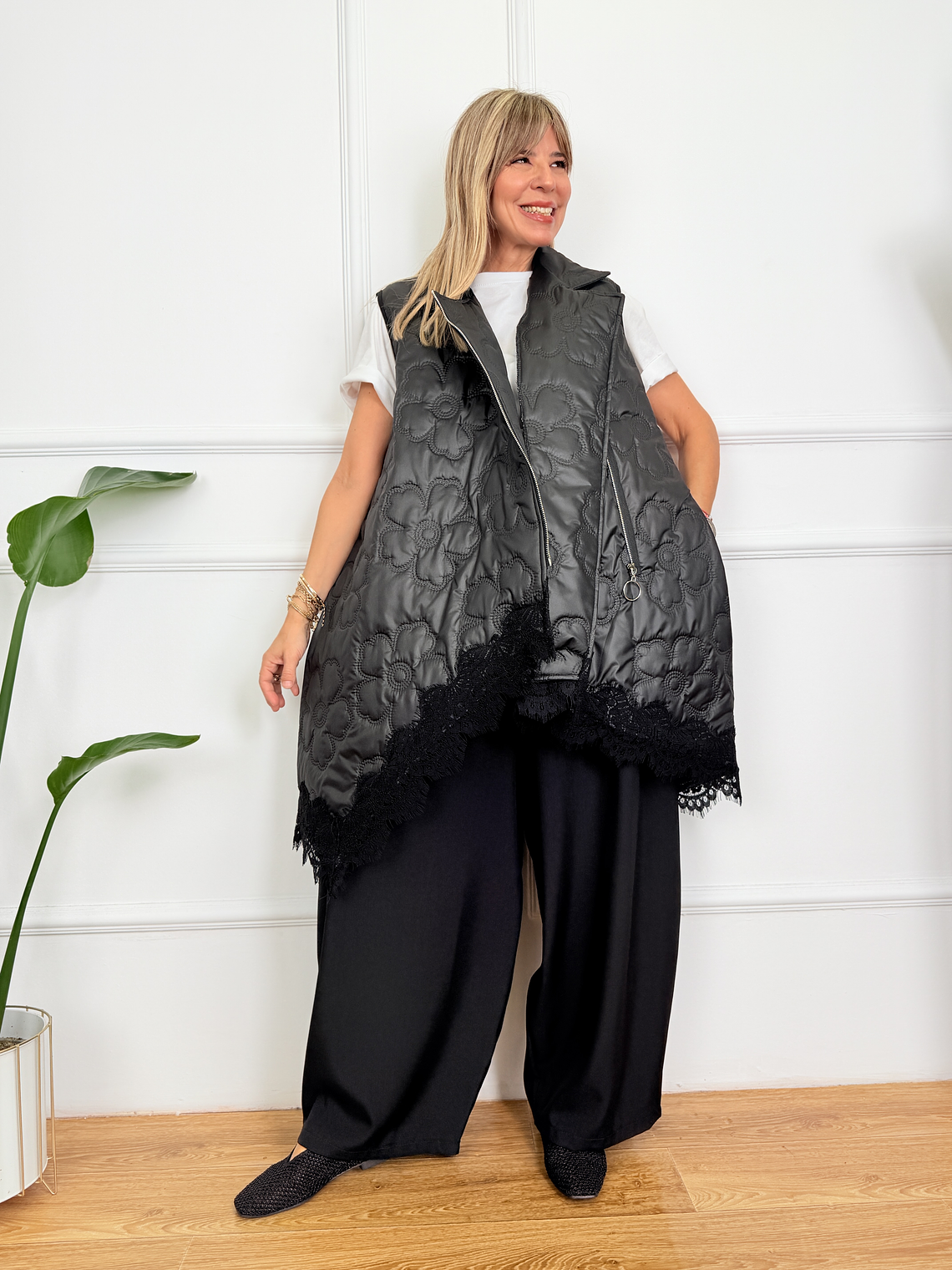 Happy Petals Jacket 51966 Βlack 2