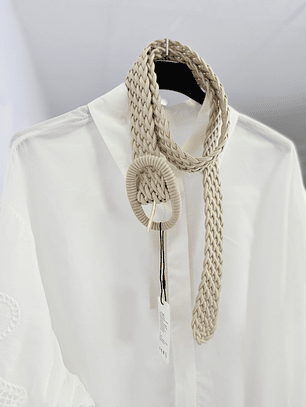 Stricken Beige Belt CT7893