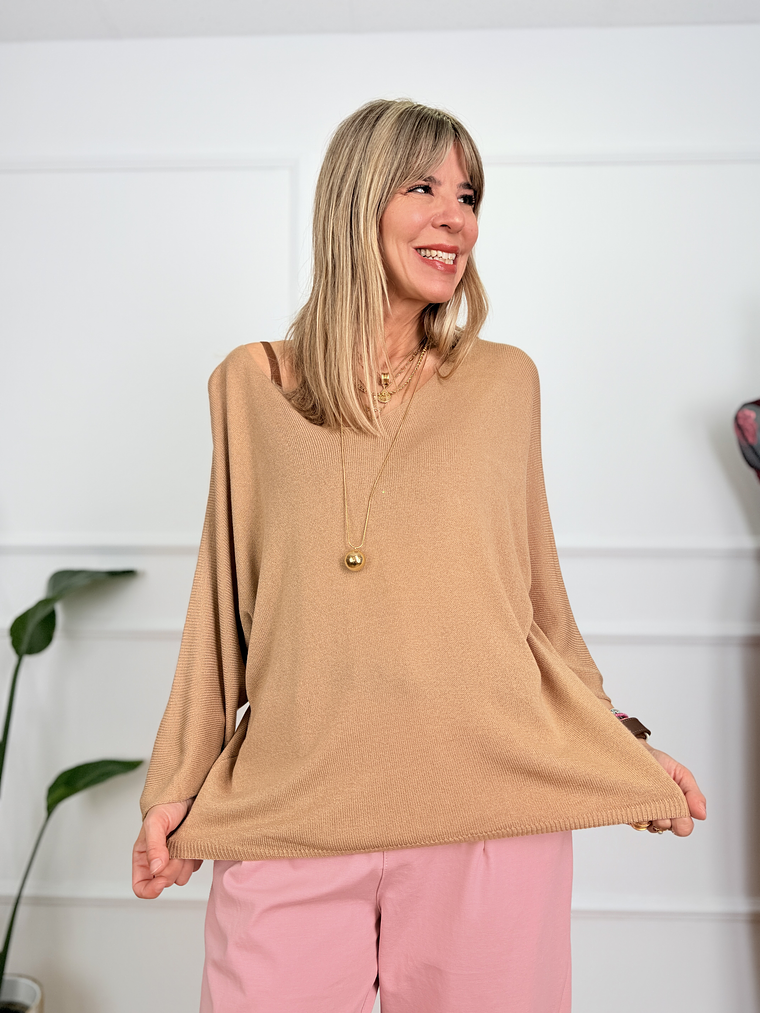 Egide Knit T-Shirt 101125 Camel 1