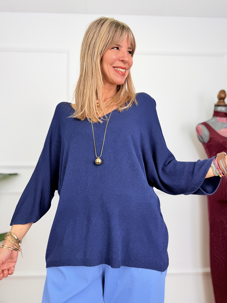 Egide Knit T-Shirt 101125 Marian Blue 1