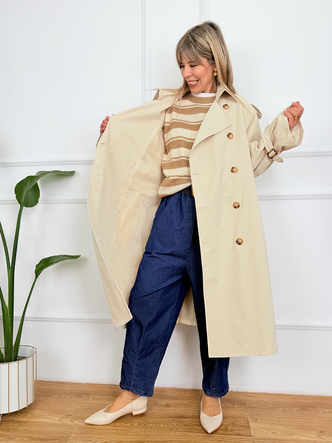Graziella Coat 8073 Ivory  2