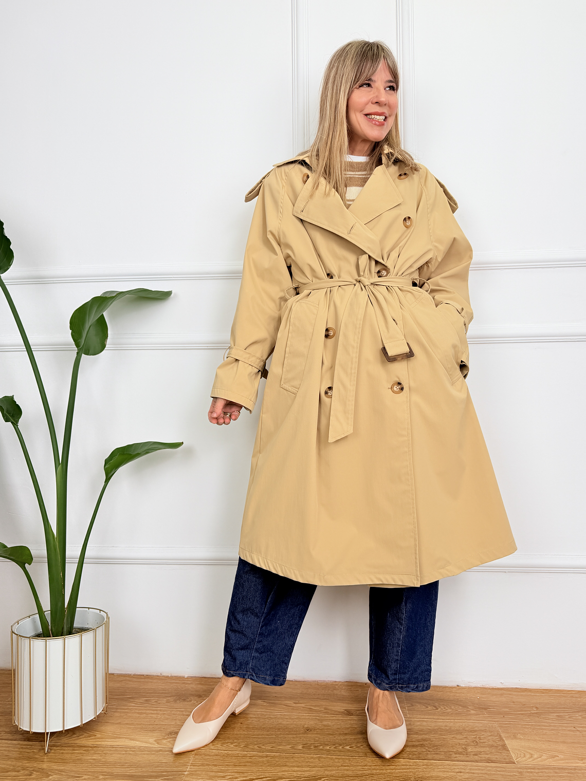 Graziella Coat 8073 Beige  4