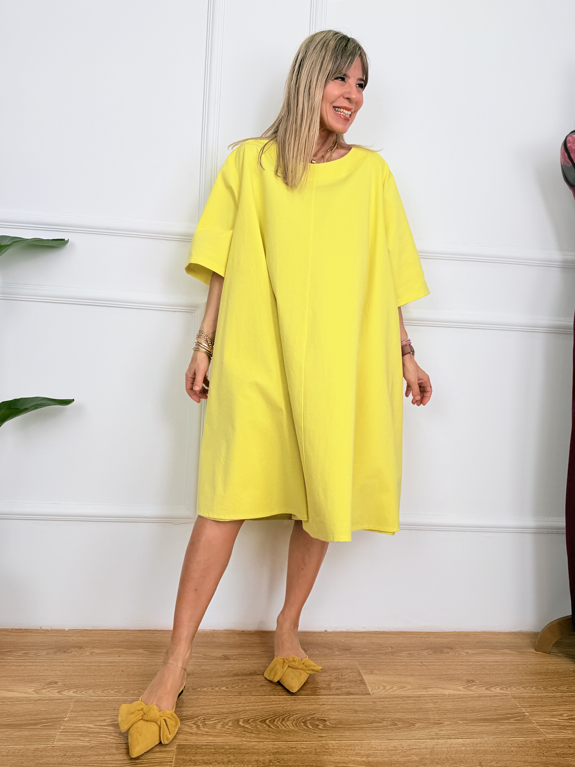 Petaline Dress 6659 Yellow 2