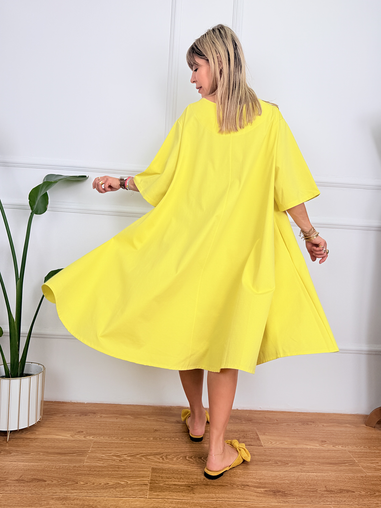 Petaline Dress 6659 Yellow 3