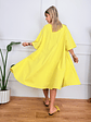 Petaline Dress 6659 Yellow - thumbnail 3
