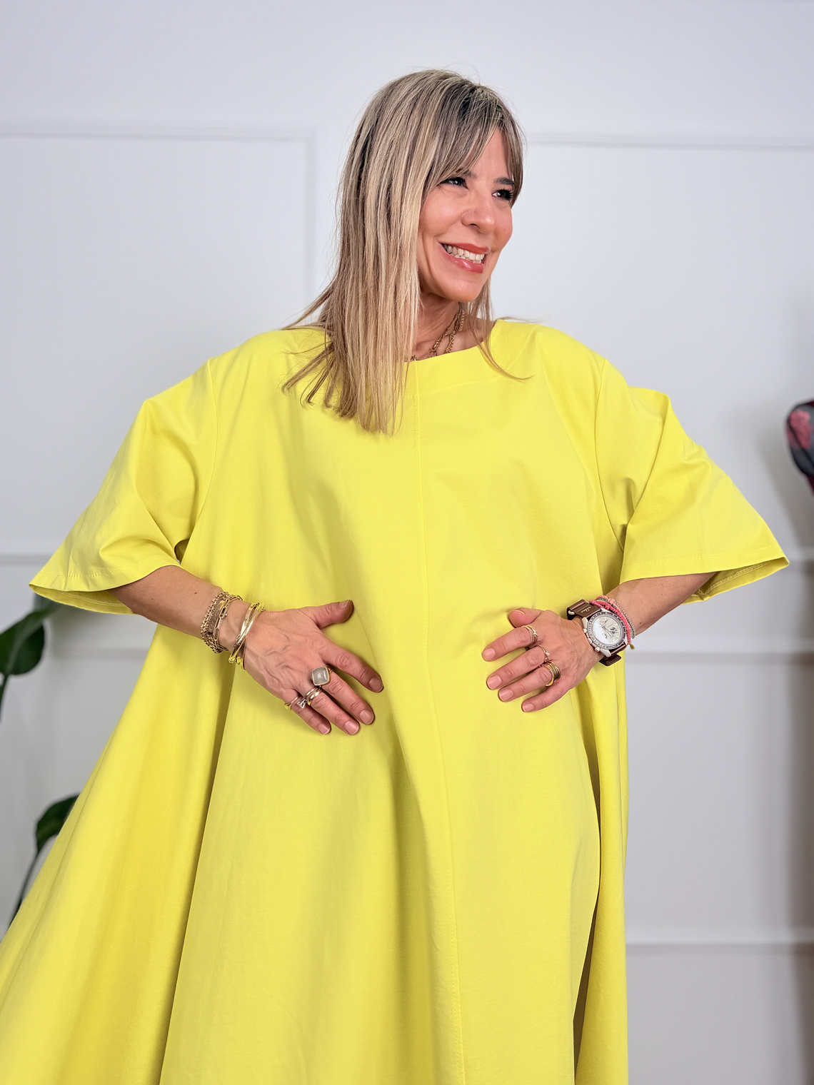 Petaline Dress 6659 Yellow 4