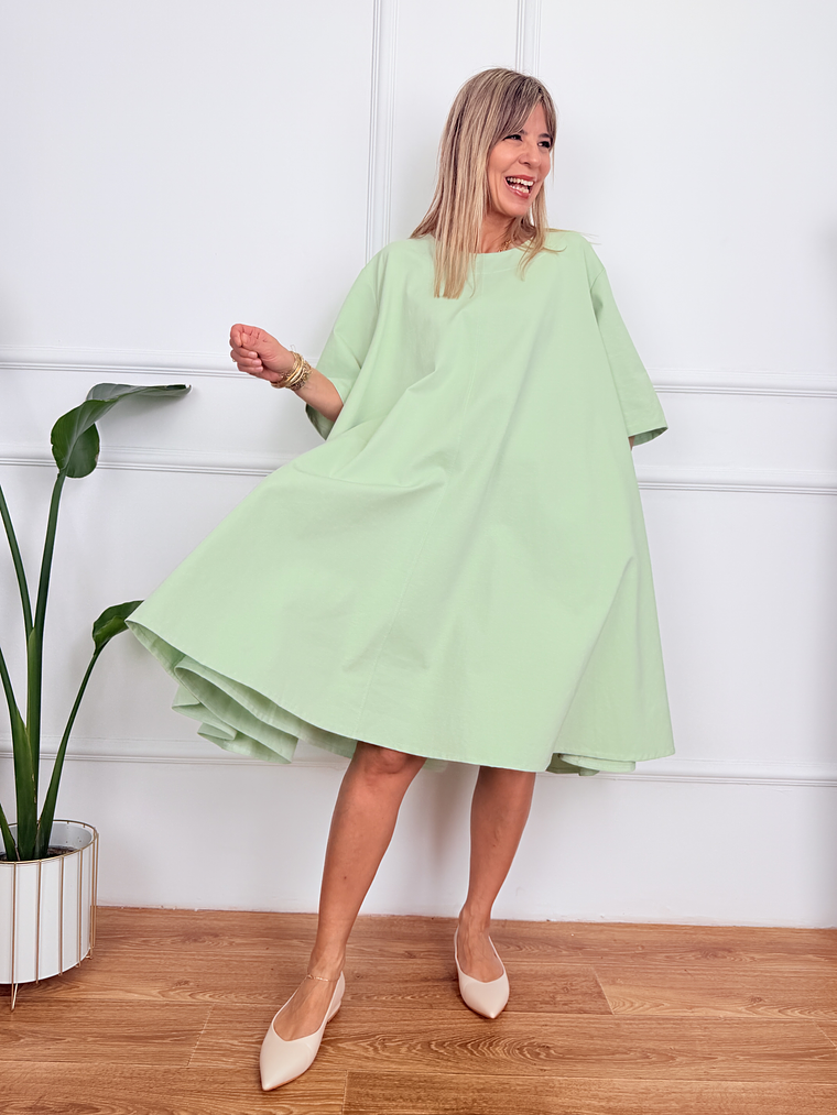 Petaline Dress 6659 Pistachio 1