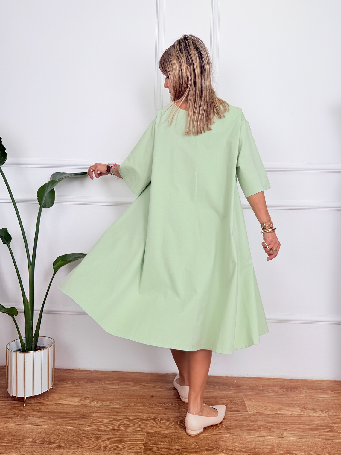 Petaline Dress 6659 Pistachio 3