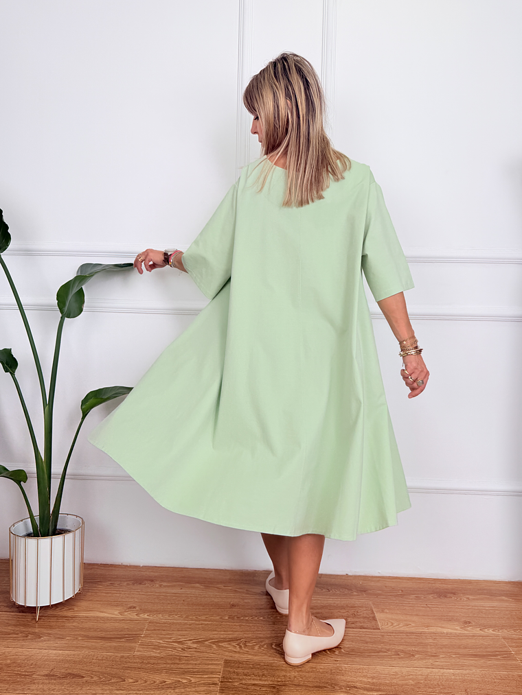 Petaline Dress 6659 Pistachio 3