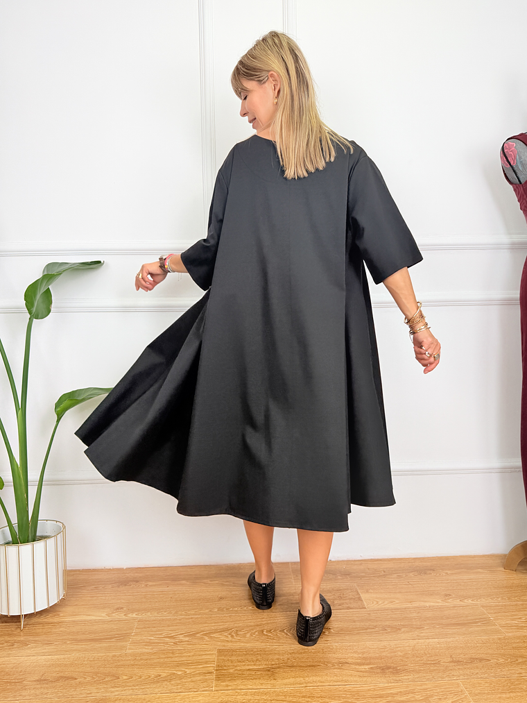 Petaline Dress 6659 Black 3