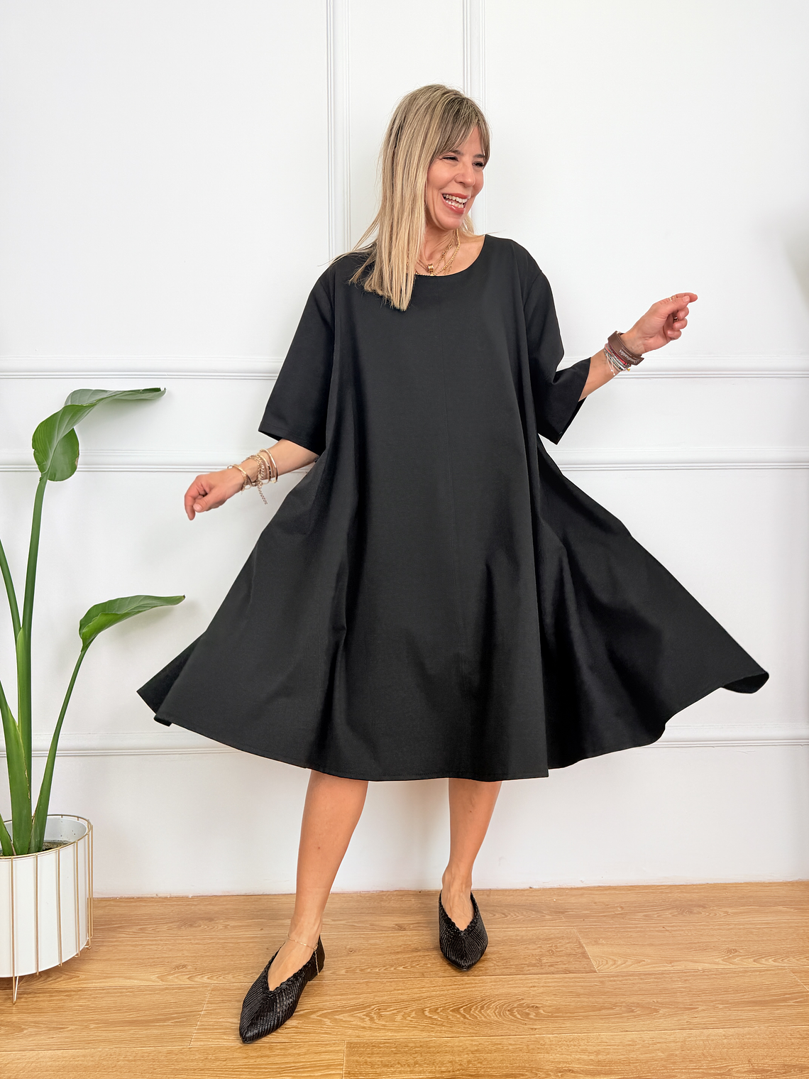 Petaline Dress 6659 Black 2