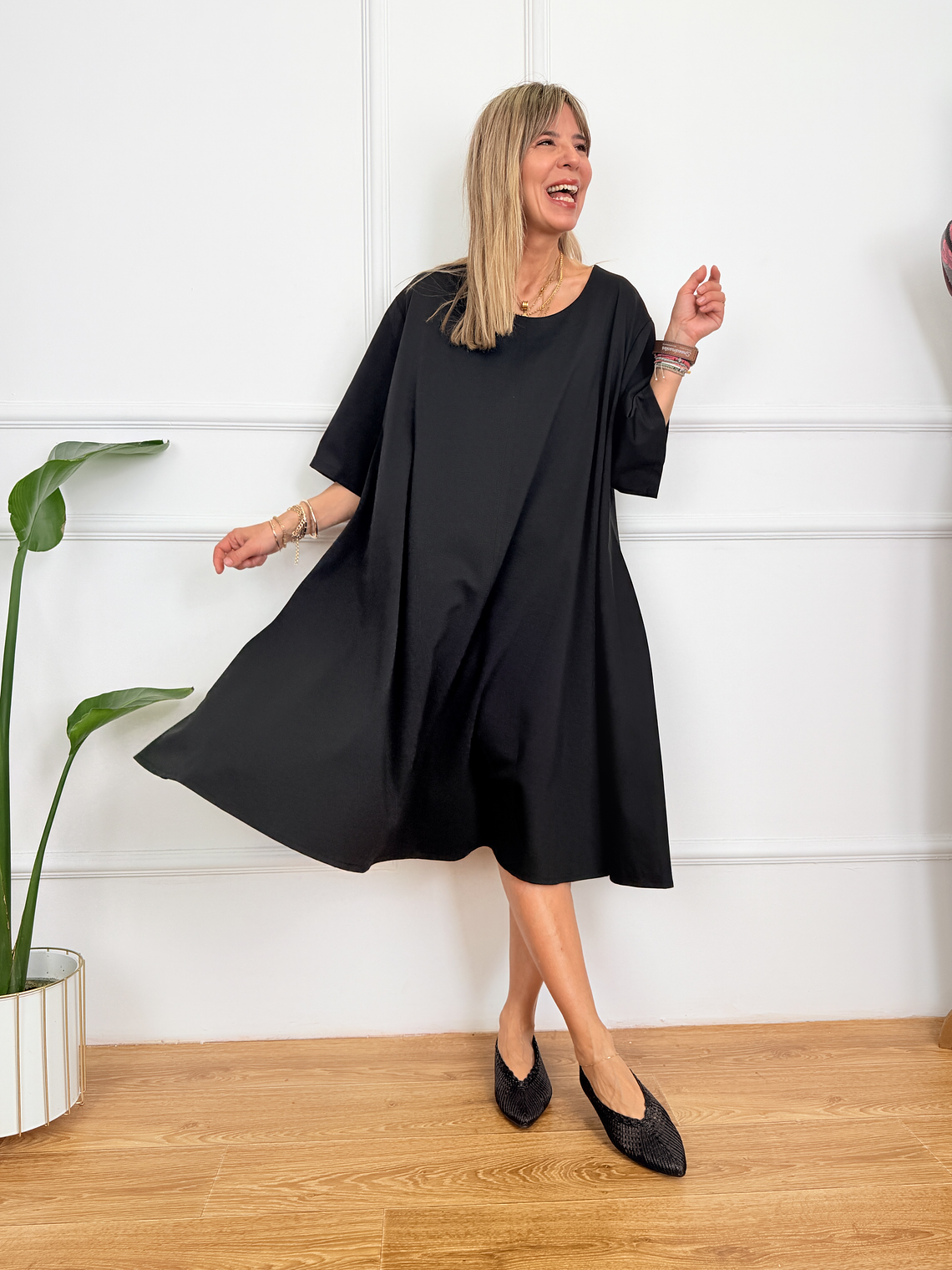 Petaline Dress 6659 Black 1