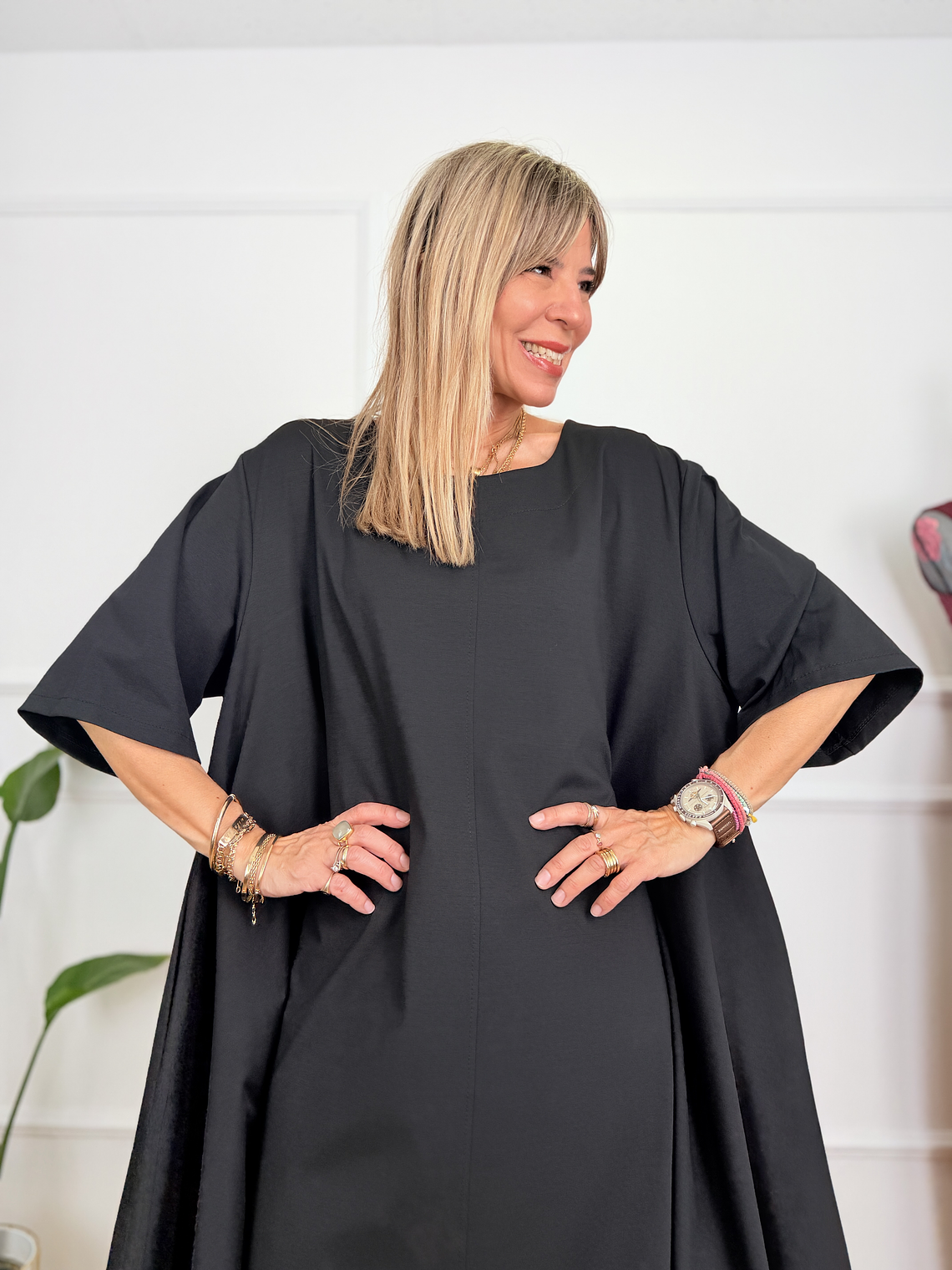 Petaline Dress 6659 Black 4