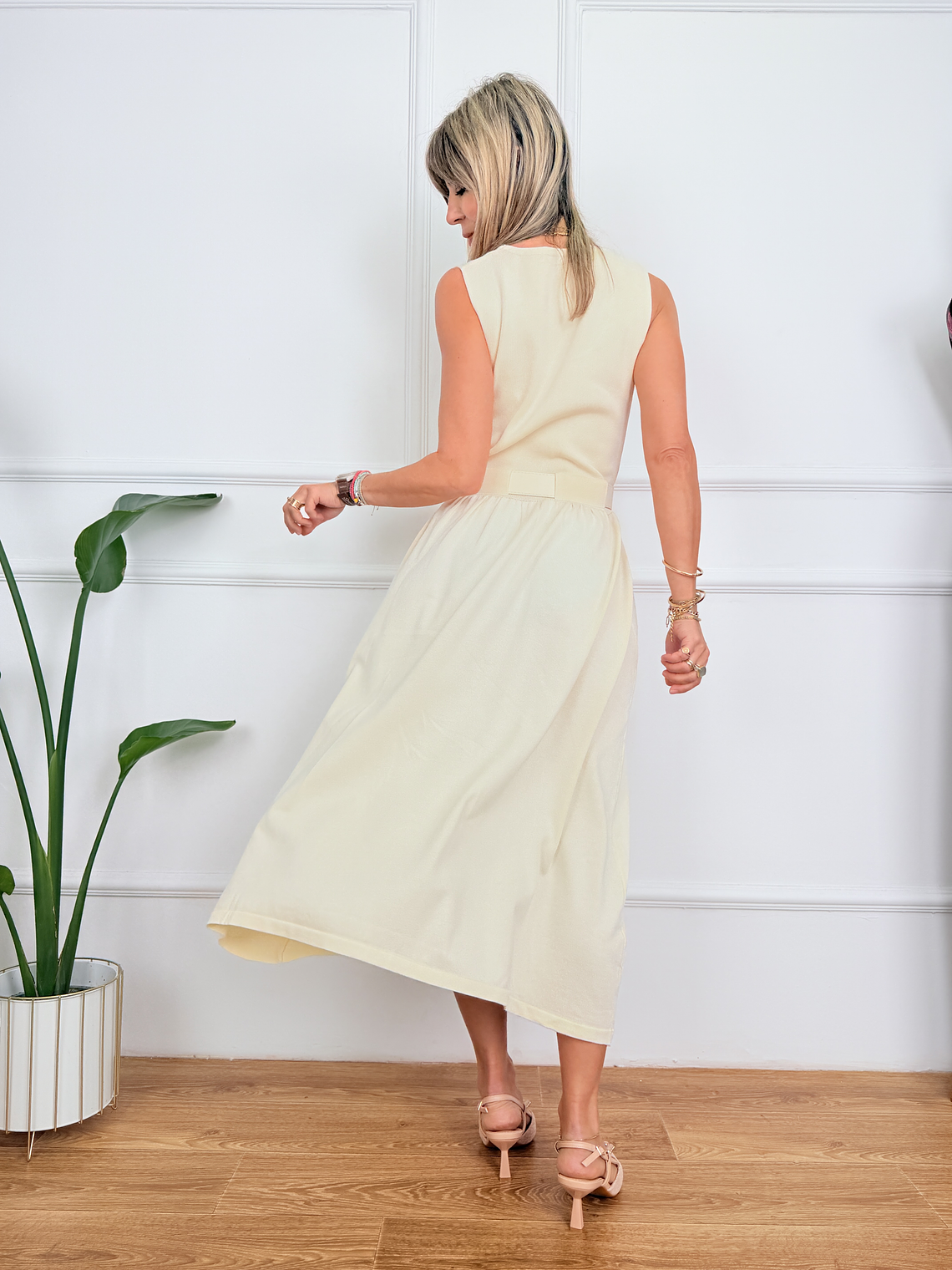 Verde Muse Dress 1971 Ivory 3