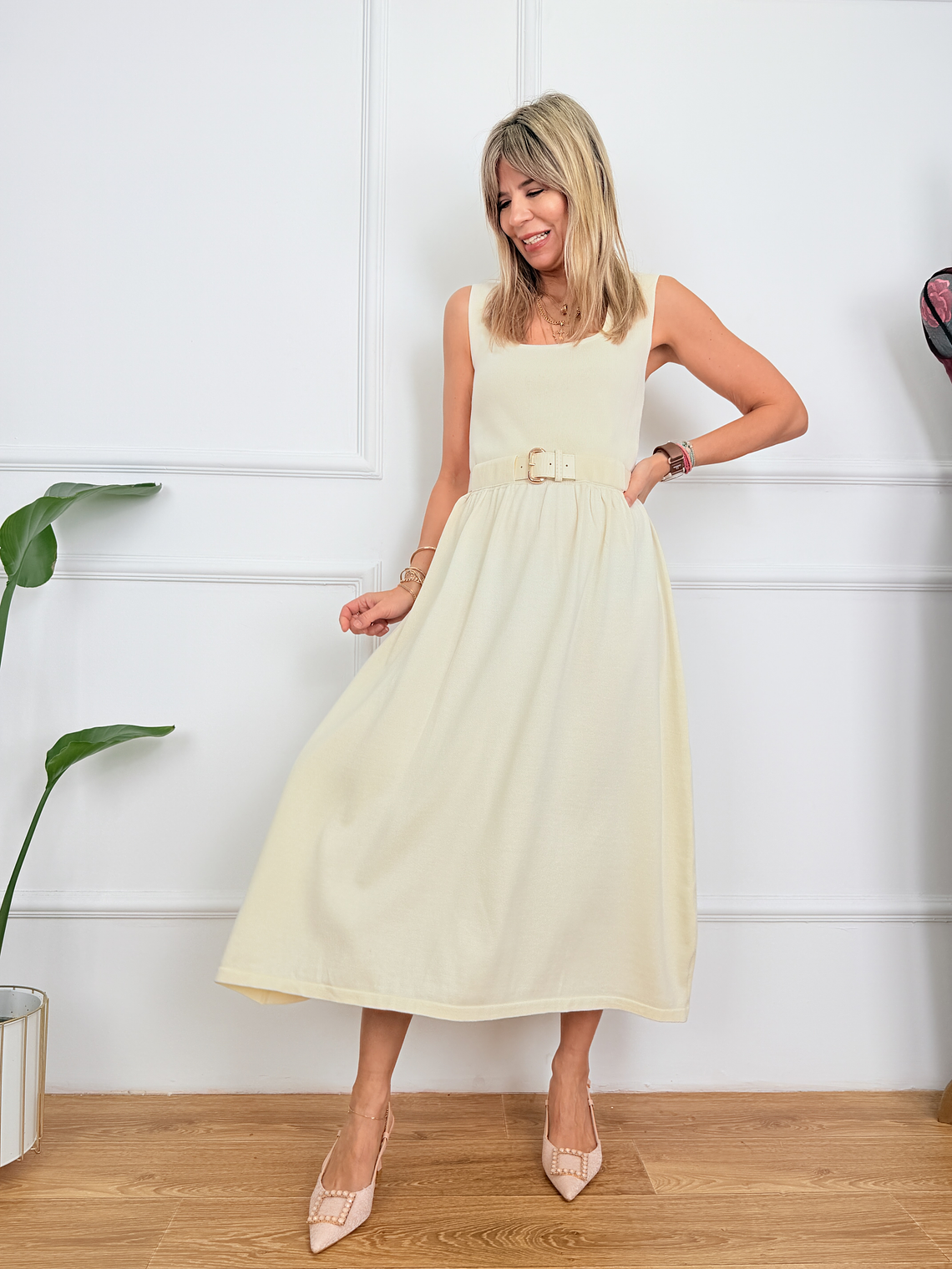 Verde Muse Dress 1971 Ivory 1