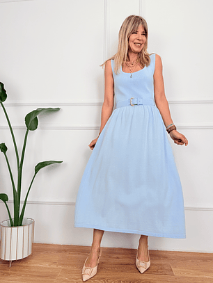 Verde Muse Dress 1971 Baby Blue 