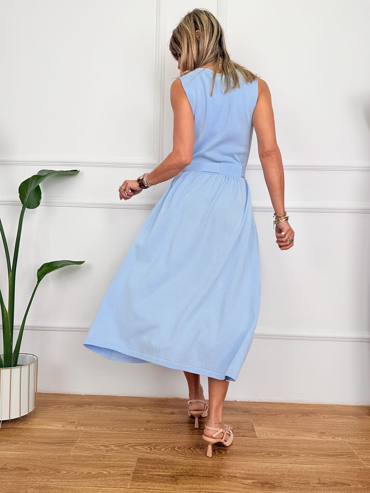 Verde Muse Dress 1971 Baby Blue  2
