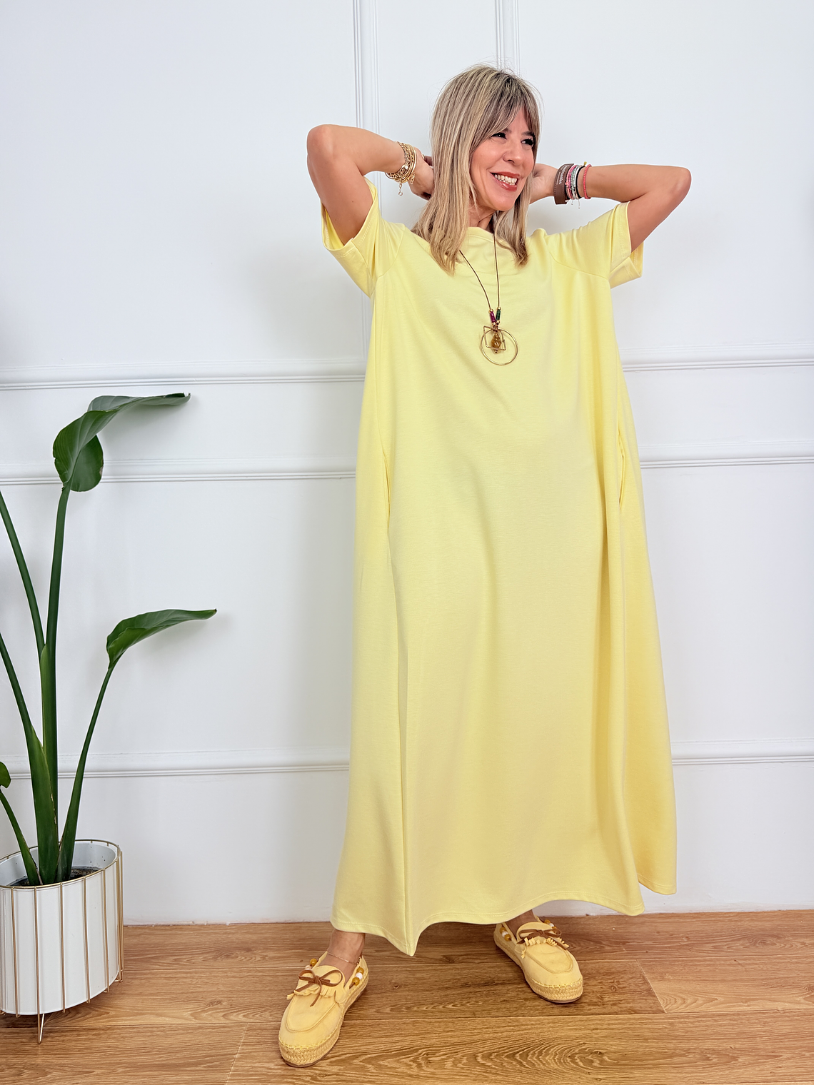 Trendiva Dress Y118MS035 Yellow 1