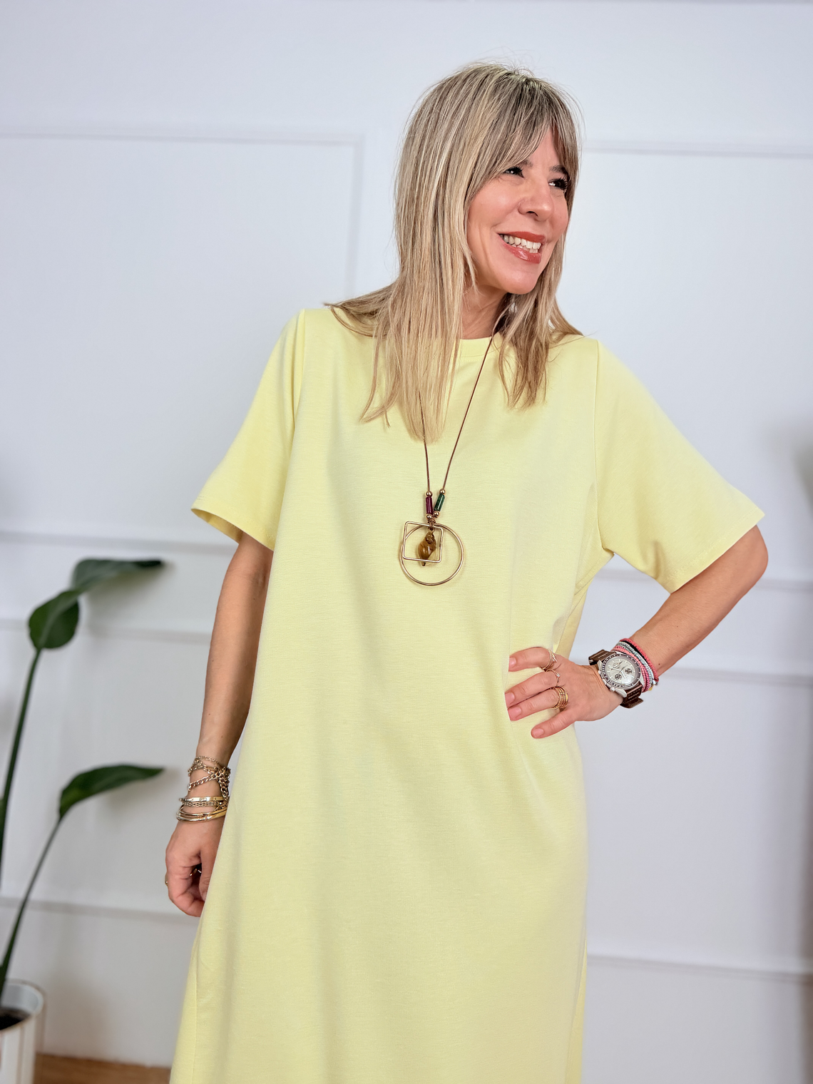 Trendiva Dress Y118MS035 Yellow 4