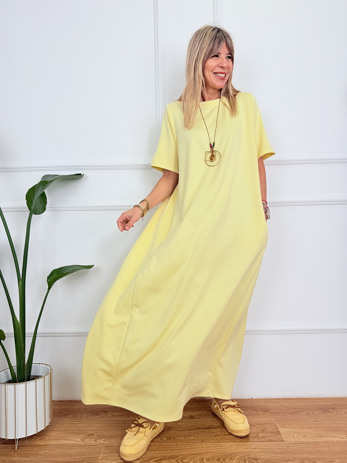 Trendiva Dress Y118MS035 Yellow 2