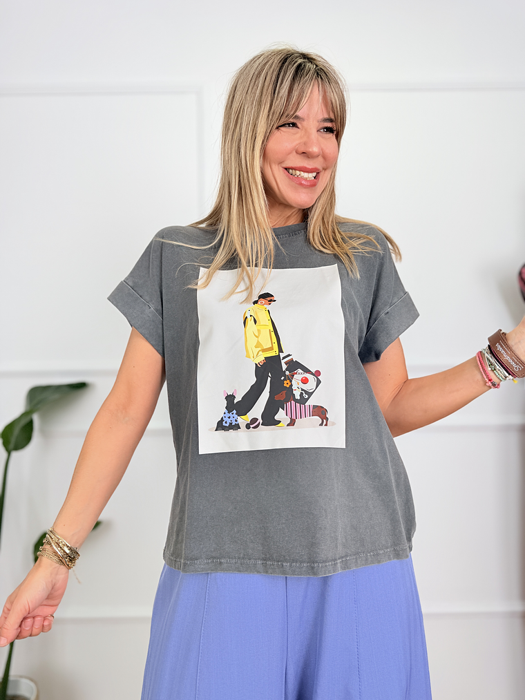 T-shirt Midnight Chic A4305-J4 CQ Grey 1