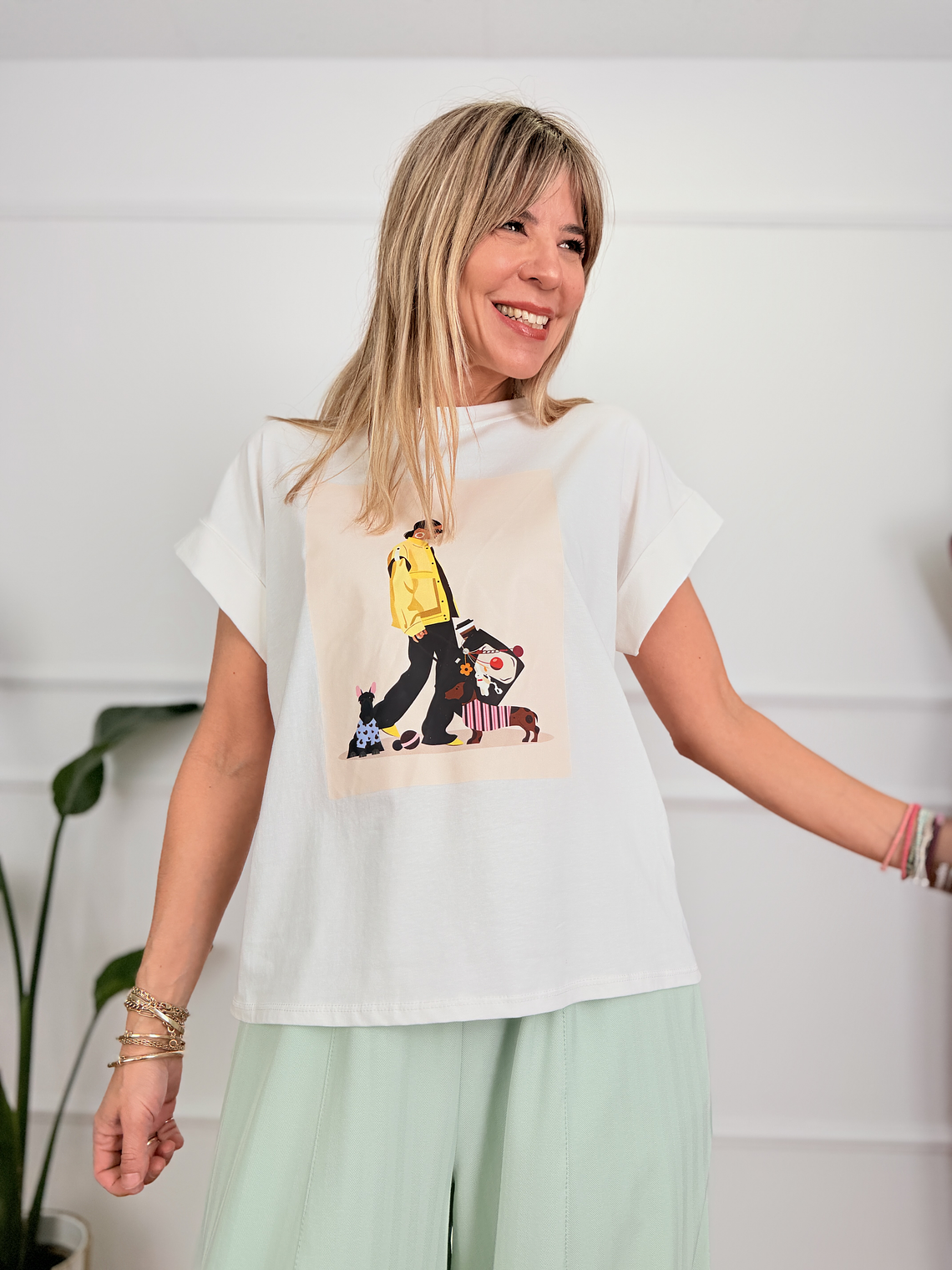 T-shirt Midnight Chic A4305-J4 CQ White 1