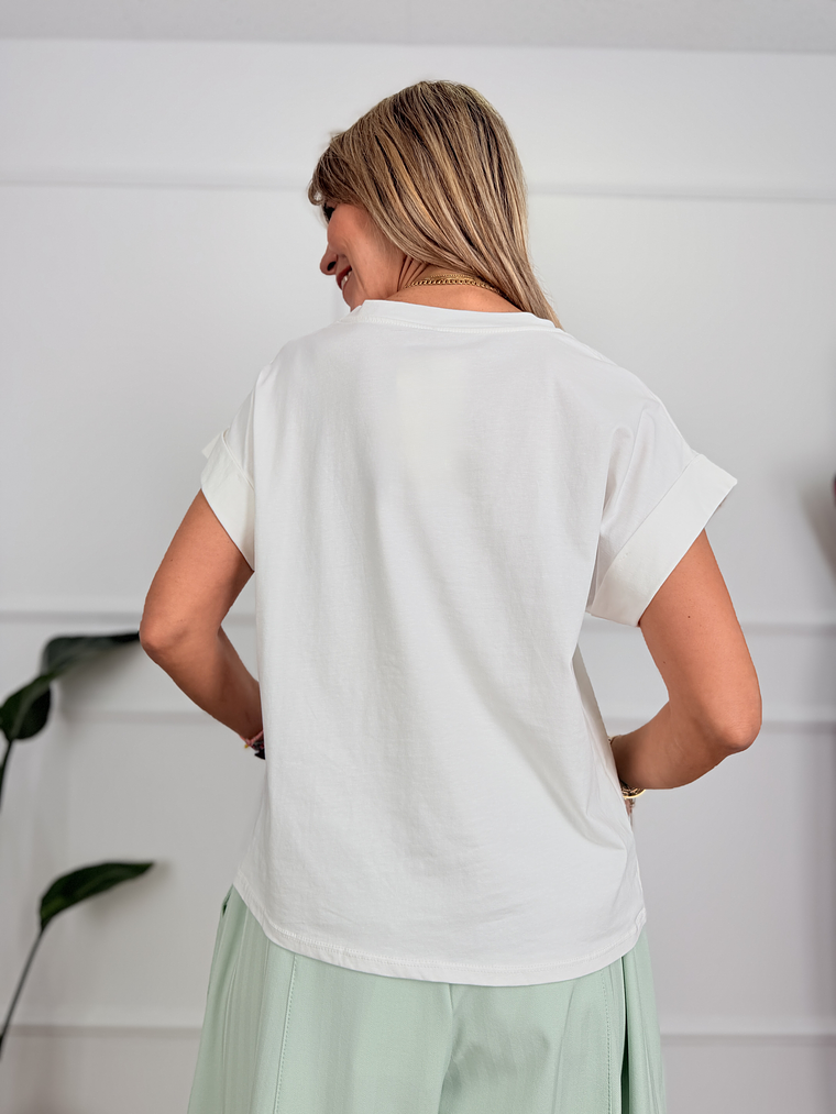 T-shirt Midnight Chic A4305-J4 CQ White 2