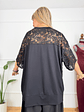 T-shirt Lace Black 38579  - thumbnail 2