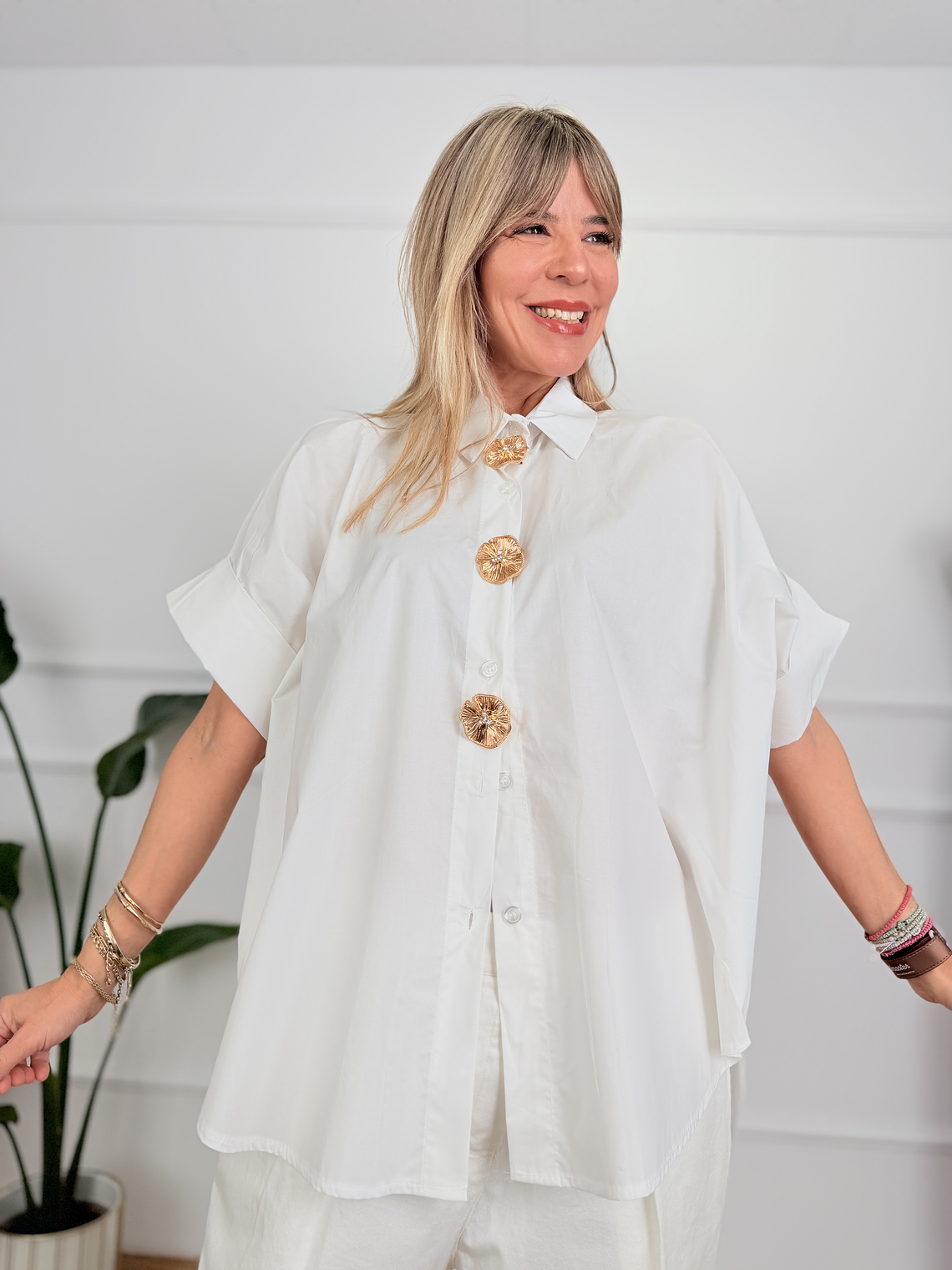 Calla Lily Shirt 15013 White  1