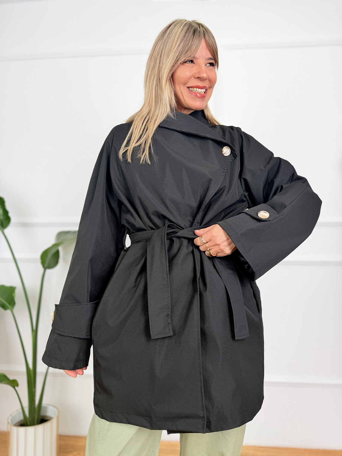 Primrose Rain Coat 89002 Black 1