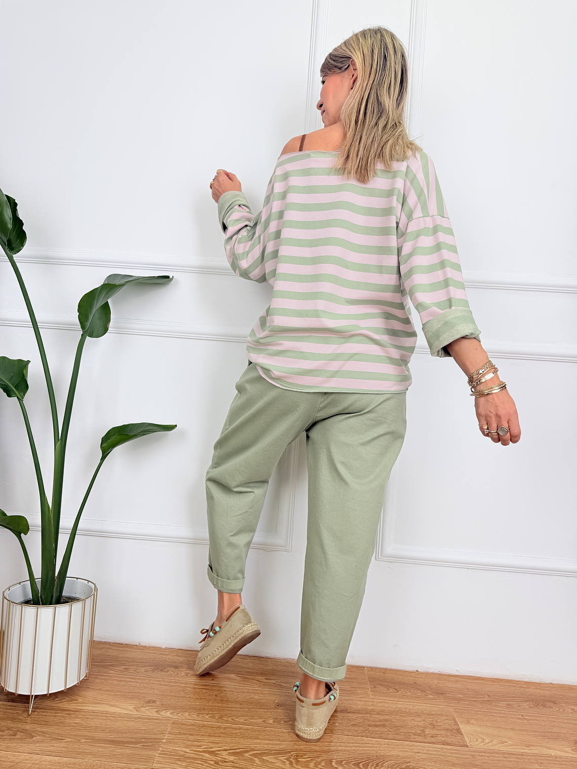 MY BASIC Blouse Pink 6414 4