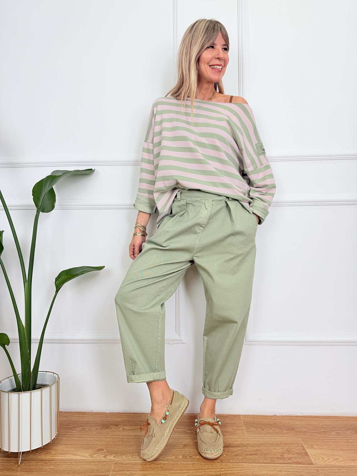 MY BASIC Blouse Pink 6414 3