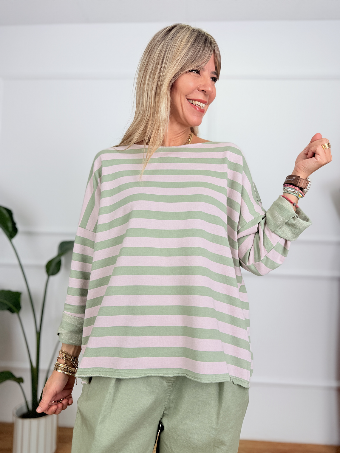 MY BASIC Blouse Pink 6414 1