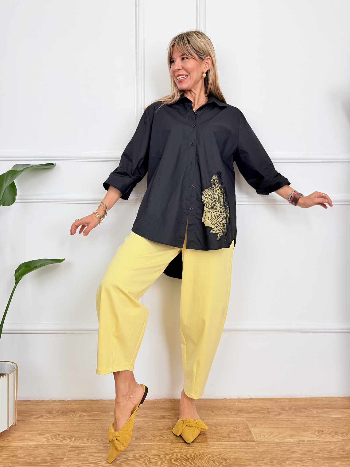 Seraphina Shirt Y34 Black  2