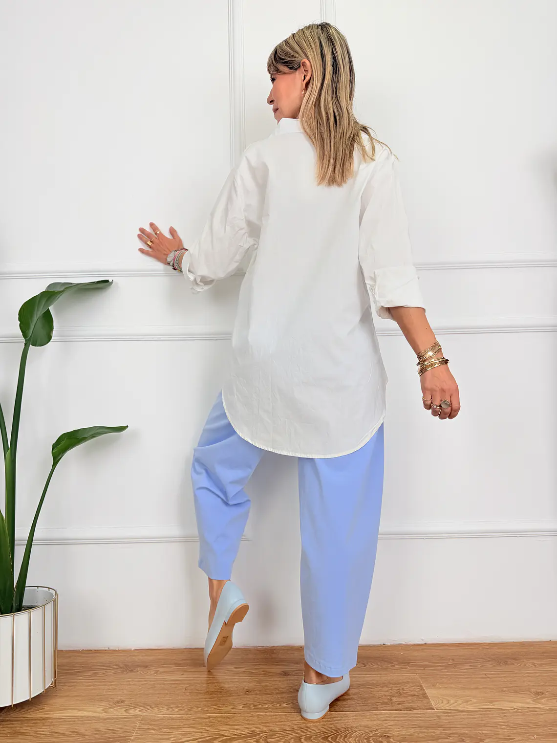 Leon Pants P66846 Icy Blue  3