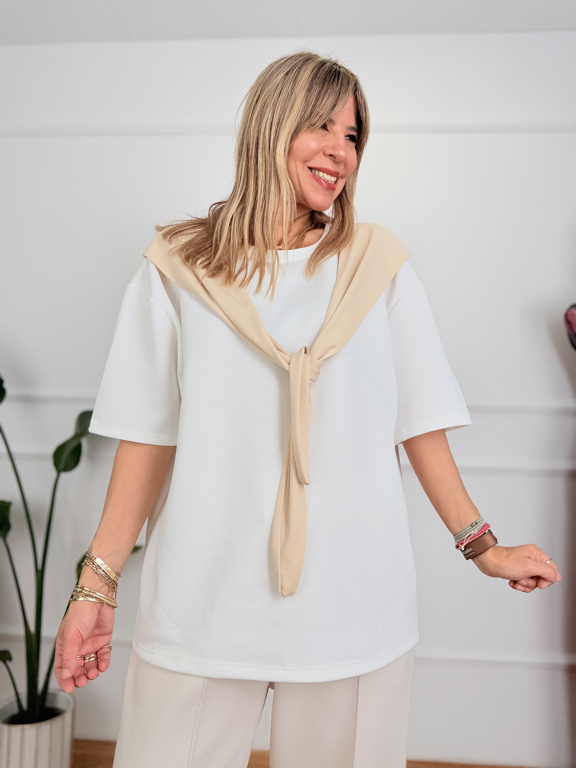 Aluvia T-Shirt 38596 Beige 1