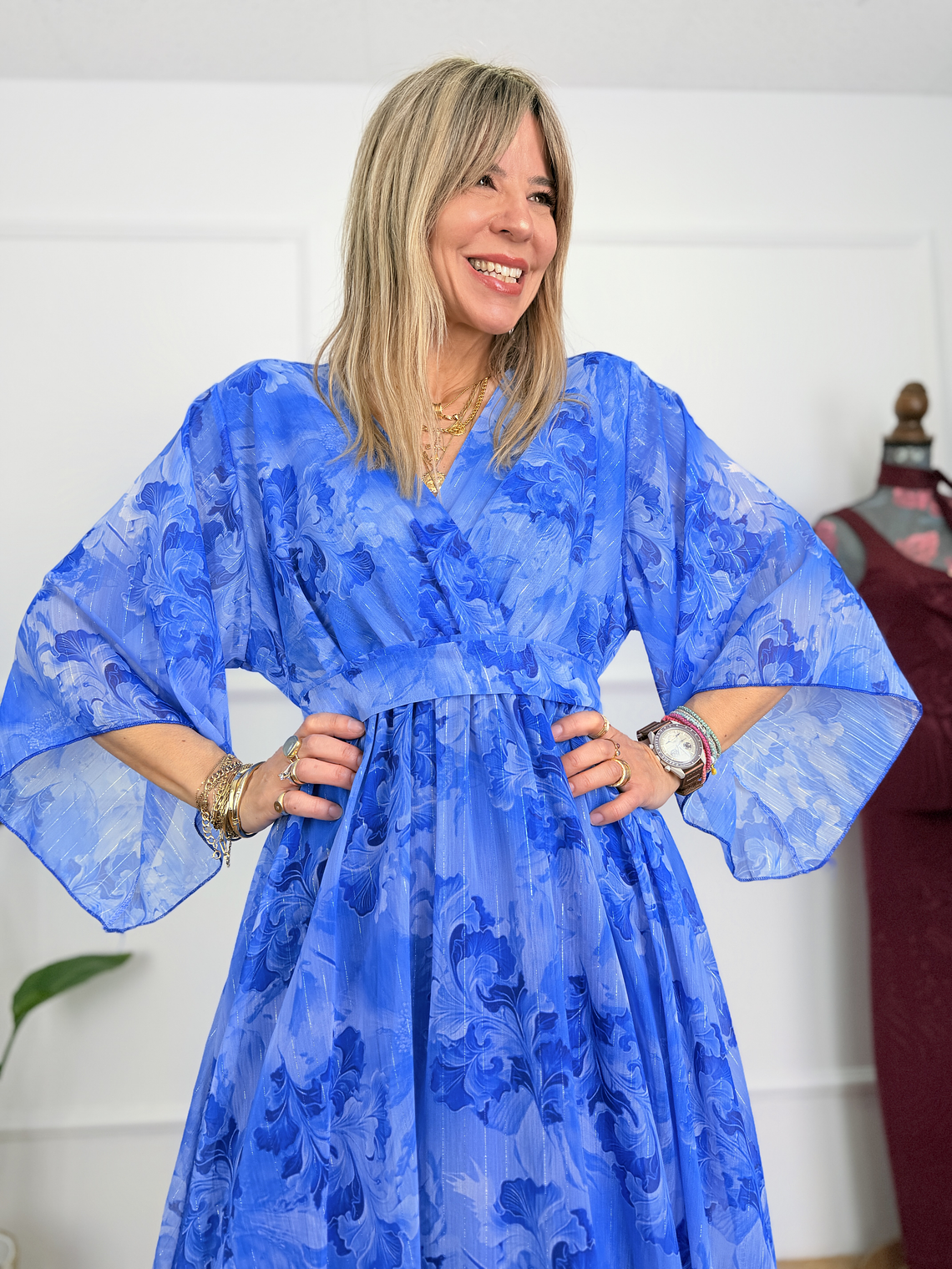 Lavinya Dress 6312 Blue  4