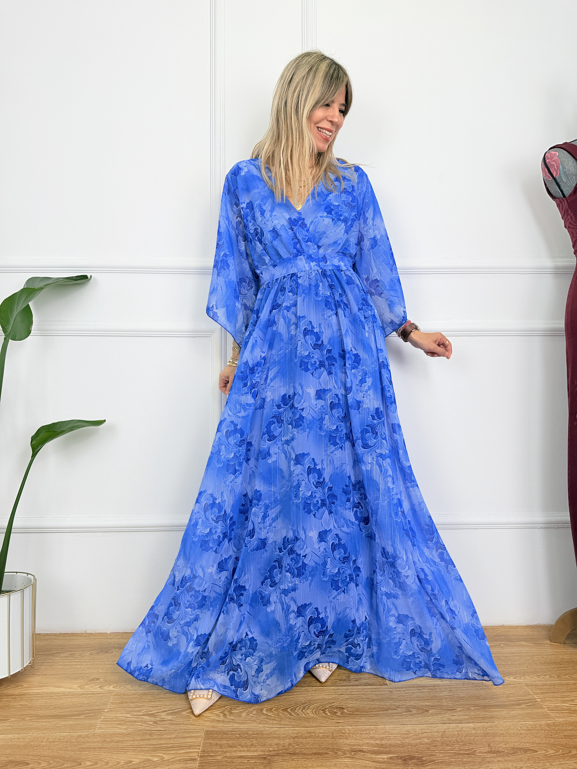 Lavinya Dress 6312 Blue  2