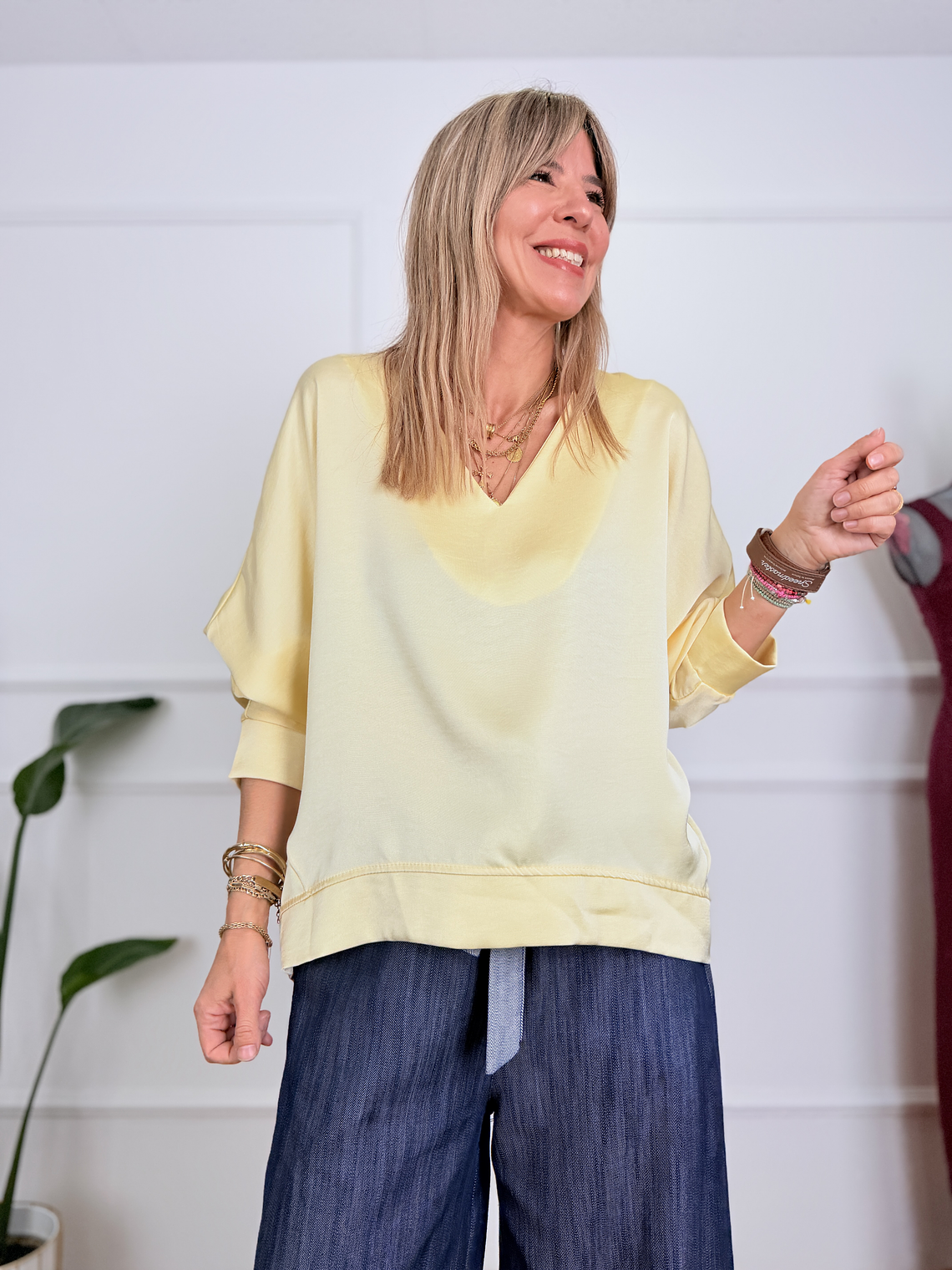 Clara Whisper Blouse 5765 Yellow  1