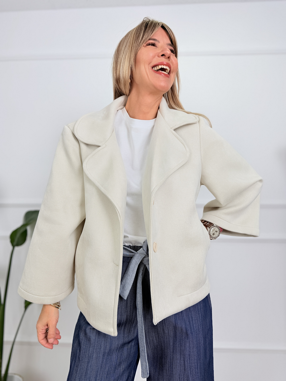Classique Coat 5307 Ivory  1