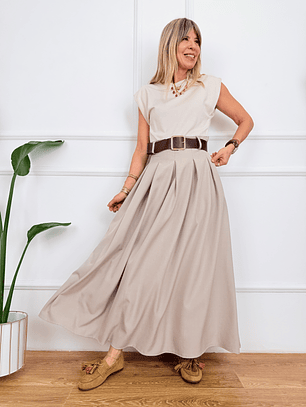 Loulou Studio Dress 118M5898 Beige