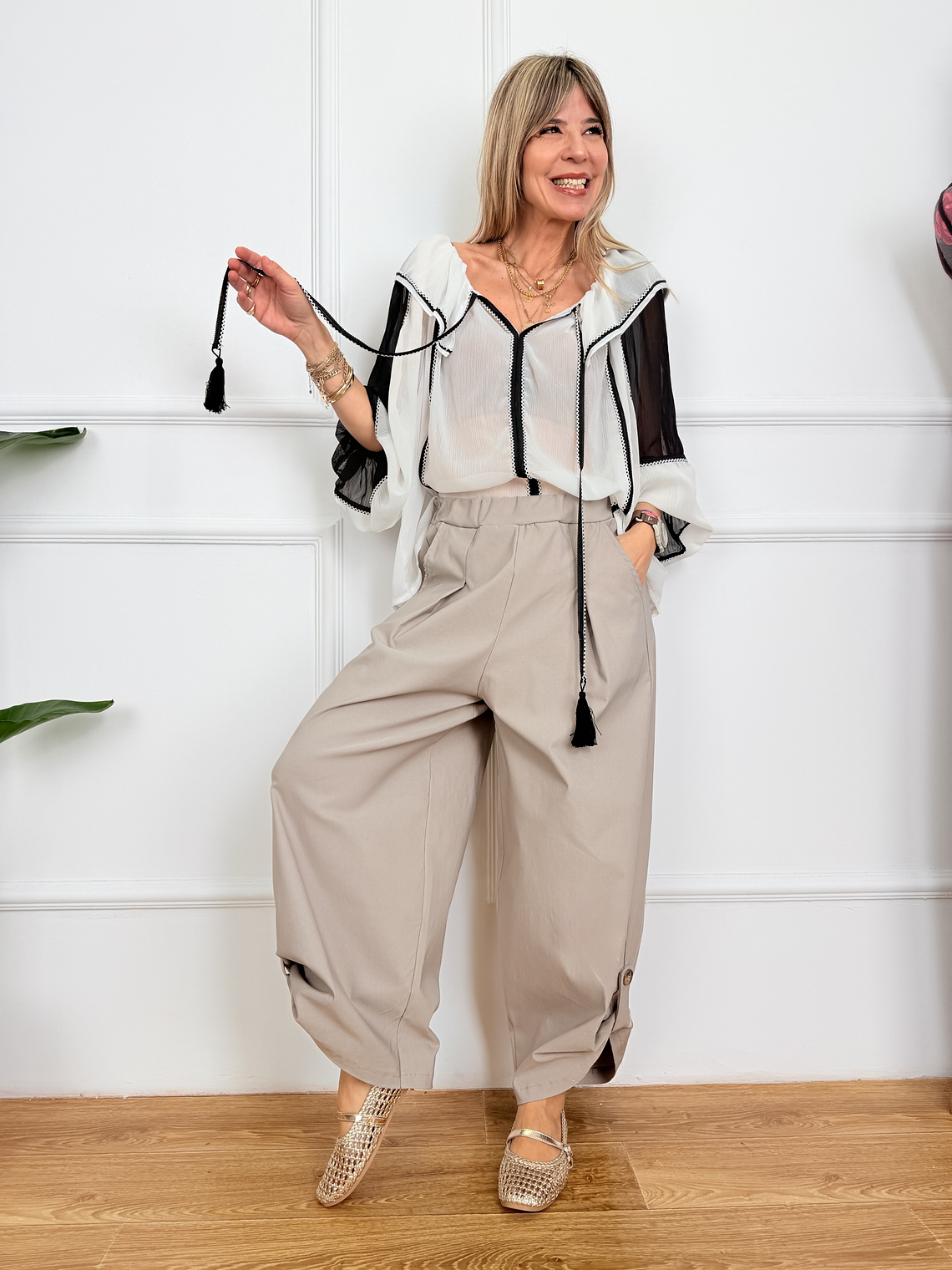 Élan femme Pants Pourou 39758   1