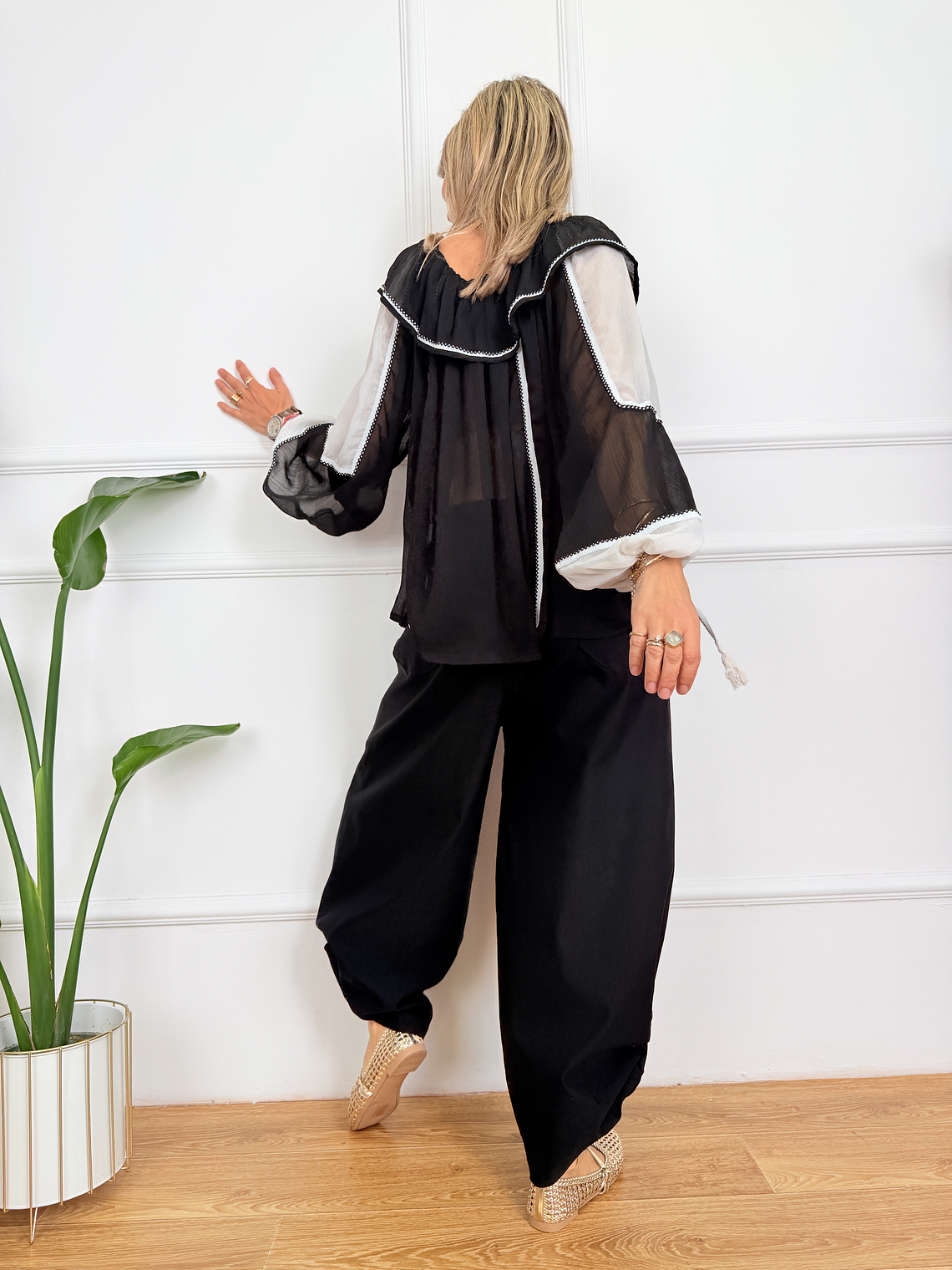 Élan femme Pants Black 39758  3