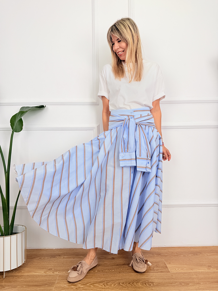 Isla Skirt 4774 Blue  2