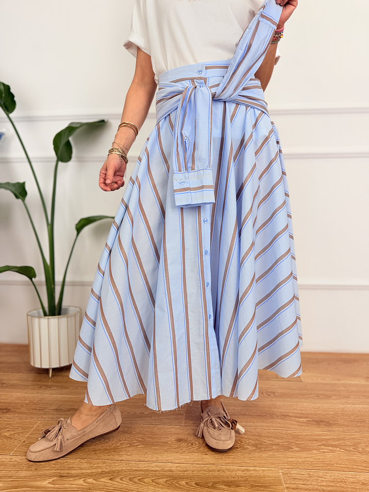 Isla Skirt 4774 Blue  4